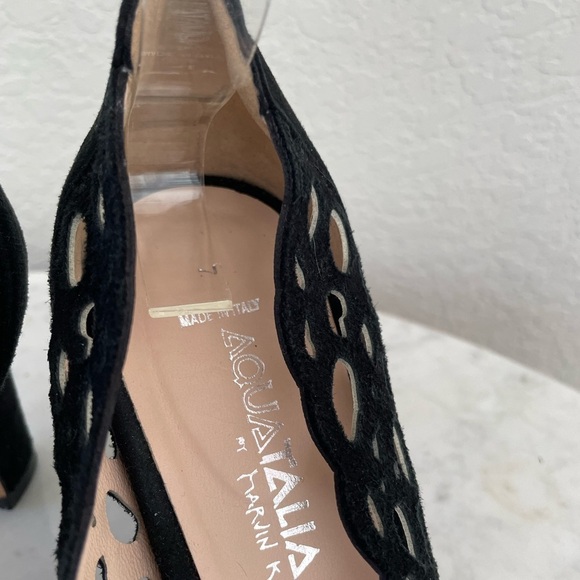 Aquatalia Lattice Suede Pumps Size 7 - Picture 3 of 8